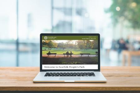 demo lgd microsite on laptop screen