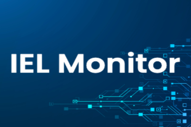 "IEL monitor" on technology themed background